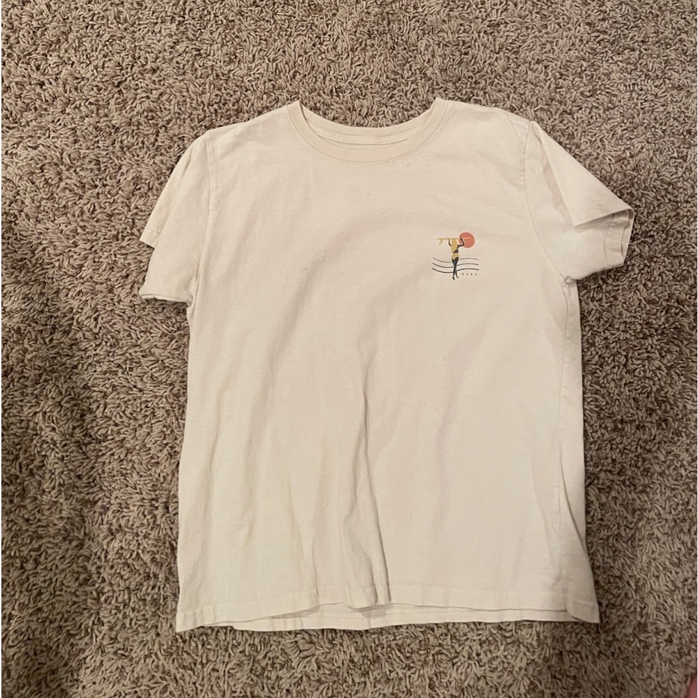 Women’s white Roxy small tee shirt